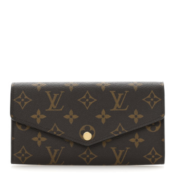 LOUIS VUITTON Monogram Sarah Wallet NM Coquelicot