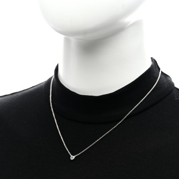 TIFFANY Sterling Silver Tanzanite .07ct Elsa Peretti Color By The Yard Necklace