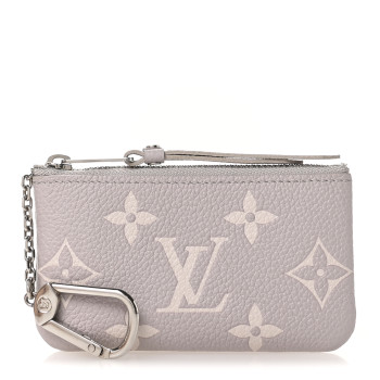 LOUIS VUITTON Empreinte Monogram Giant Key Pouch Brume Gray White Quartz