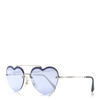 MIU MIU Metal Heart Sunglasses SMU62U Purple