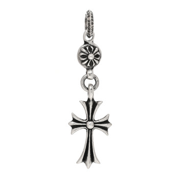 CHROME HEARTS Sterling Silver Tiny Cross Long Pendant