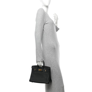 HERMES Togo Birkin 25 Black