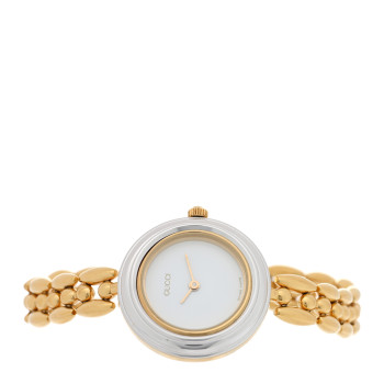 GUCCI Stainless Steel 26mm Rice Link Interchangeable Bezel Quartz Watch