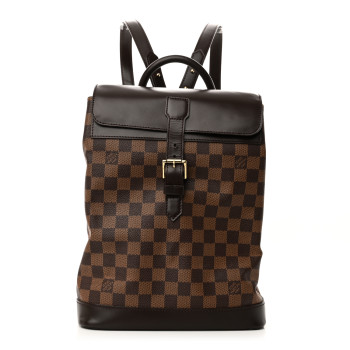 LOUIS VUITTON Damier Ebene Soho Backpack