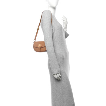 CHRISTIAN DIOR Box Calfskin East West Bobby Bag Amber