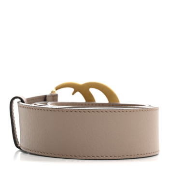 GUCCI Calfskin Double G 40mm Belt 90 36 Porcelain Rose