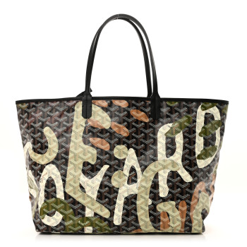 GOYARD Goyardine Saint Louis Lettres Camouflage PM Black Green