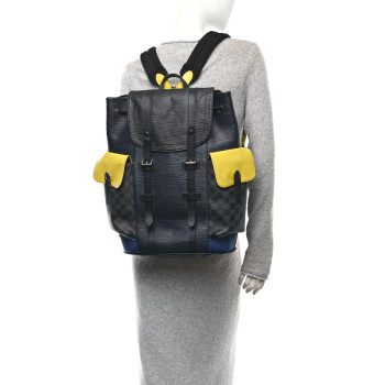 LOUIS VUITTON Epi Damier Cobalt Christopher Backpack PM