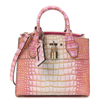 LOUIS VUITTON Alligator Mini City Steamer Sahara Rose
