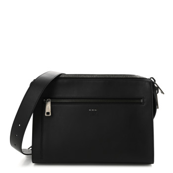 FENDI Vitello Grace Messenger Bag Black
