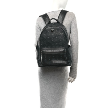 MCM Visetos Large Stark Backpack Black