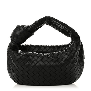 BOTTEGA VENETA Nappa Intrecciato Teen Jodie Hobo Black