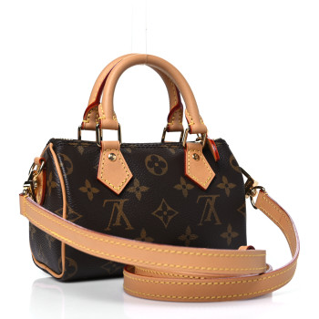 LOUIS VUITTON Monogram Nano Speedy Bandouliere