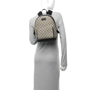 GUCCI GG Supreme Monogram Small Eden Day Backpack Black