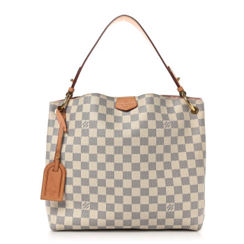 LOUIS VUITTON Damier Azur Graceful PM Rose Ballerine