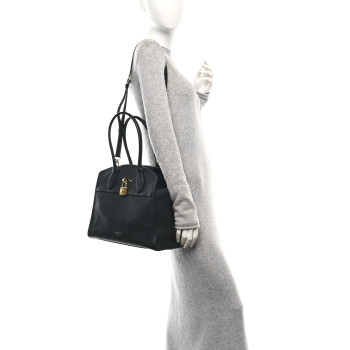 LOUIS VUITTON Calfskin City Steamer Soft MM Black