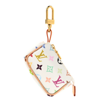 LOUIS VUITTON LV x TM Monogram Multicolor Micro Pochette White