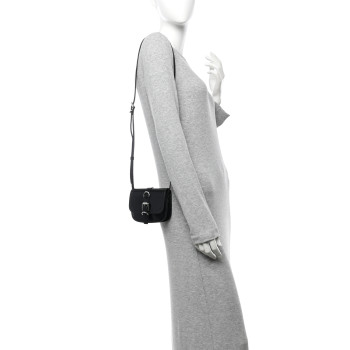 GIVENCHY Shiny Calfskin Voyou Neck Crossbody Bag Black