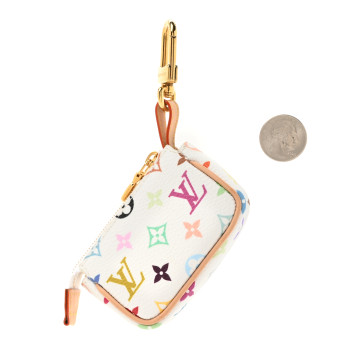 LOUIS VUITTON LV x TM Monogram Multicolor Micro Pochette White