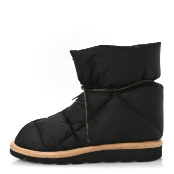 LOUIS VUITTON Nylon Monogram Pillow Comfort Ankle Boot 37.5 Black
