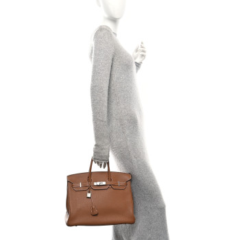 HERMES Togo Birkin 35 Gold