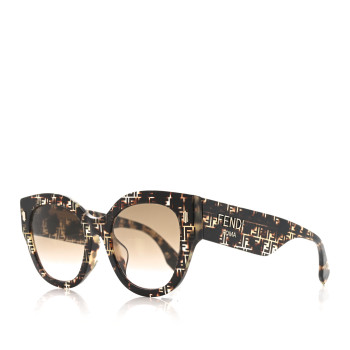 FENDI Acetate FF 53mm Sunglasses 0452/F/S Tortoise