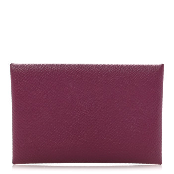 HERMES Epsom Calvi Card Case Tosca