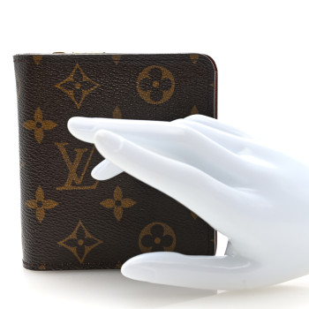 LOUIS VUITTON Monogram Compact Zippe Zipped Wallet