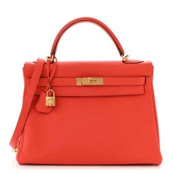 HERMES Togo Kelly Retourne 32 Capucine
