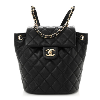 CHANEL Caviar Quilted Mini Urban Spirit Backpack Black