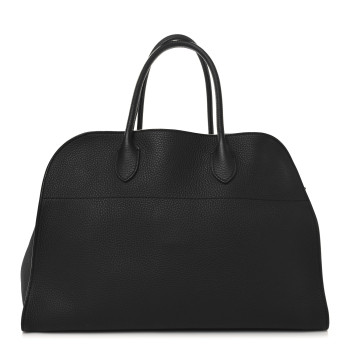 THE ROW Matte Grained Calfskin Soft Margaux 15 Black