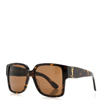 SAINT LAURENT Acetate Square SL M9 Sunglasses Tortoise