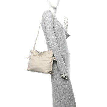 LOEWE Nappa Calfskin Medium Flamenco Knot Bag Sea Salt