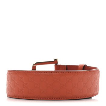 GUCCI Soft Microguccissima 40mm Belt 80 32 Sun Orange