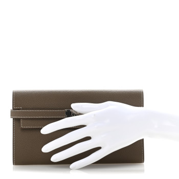 HERMES Epsom Kelly Longue Wallet Etoupe