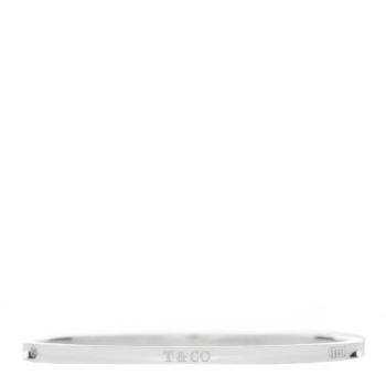 TIFFANY Sterling Silver Extra Narrow 1837 Bangle Bracelet