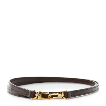 LOUIS VUITTON Calfskin 12mm Eva Shoulder Strap Brown