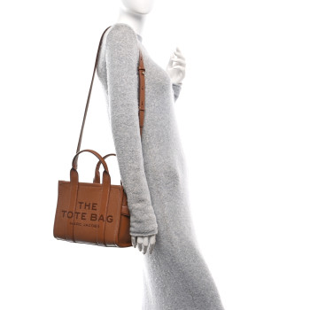 MARC JACOBS Grained Calfskin Small The Tote Bag Argan Oil