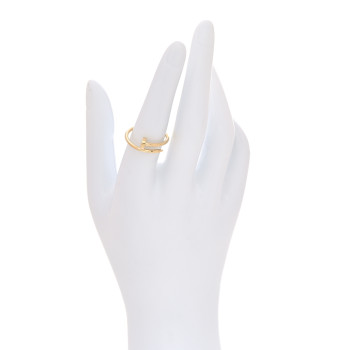CARTIER 18K Yellow Gold Small Juste Un Clou Ring 55 7.25