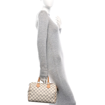LOUIS VUITTON Damier Azur Speedy 25