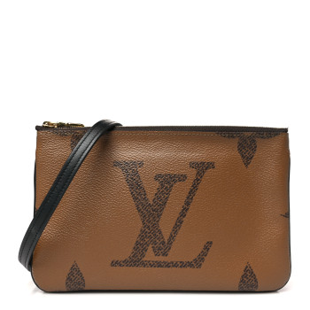 LOUIS VUITTON Reverse Monogram Giant Double Zip Pochette