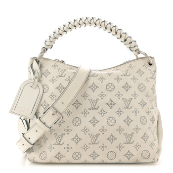 LOUIS VUITTON Mahina Beaubourg Hobo MM Snow Orage Blue