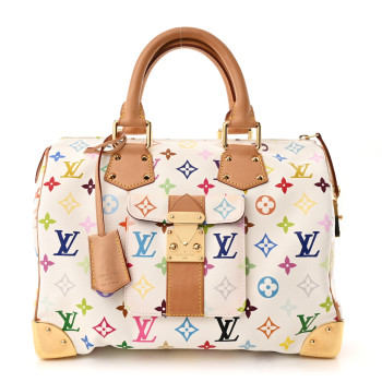 LOUIS VUITTON Monogram Multicolor Speedy 30 White