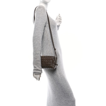 BOTTEGA VENETA Nappa Intrecciato Mini Loop Camera Bag Fondant