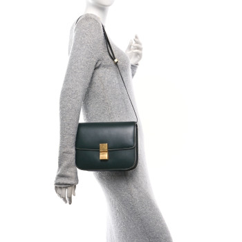 CELINE Box Calfskin Medium Classic Box Flap Bag Amazone