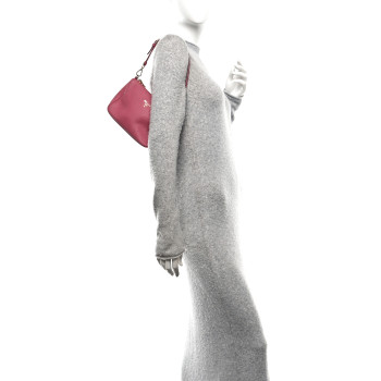 PRADA Vitello Daino Pochette Bag Peonia