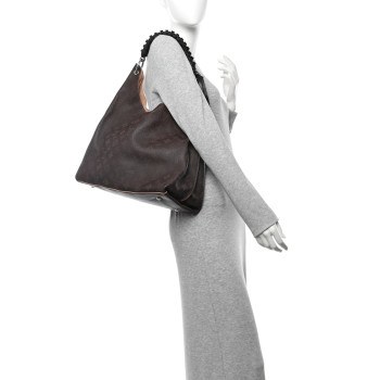 LOUIS VUITTON Mahina Carmel Hobo Chocolate