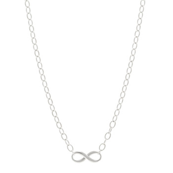 TIFFANY Sterling Silver Narrow Infinity Link Necklace