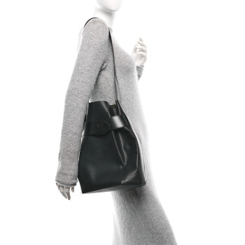 LOUIS VUITTON Epi Sac D'epaule Black