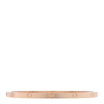 CARTIER 18K Pink Gold Small LOVE Bracelet 17